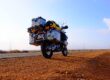 Motociclistas em sua primeira viagem internacional de moto