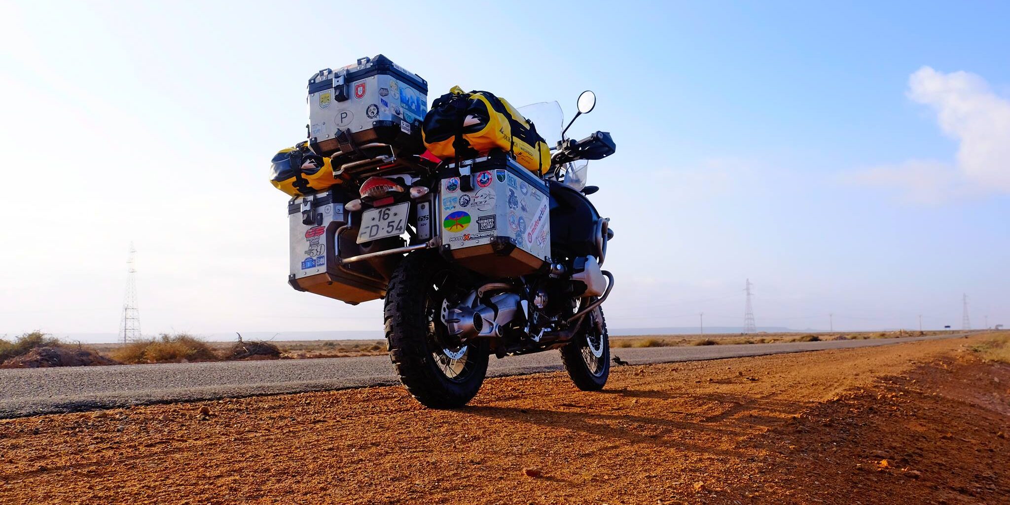 Motociclistas em sua primeira viagem internacional de moto
