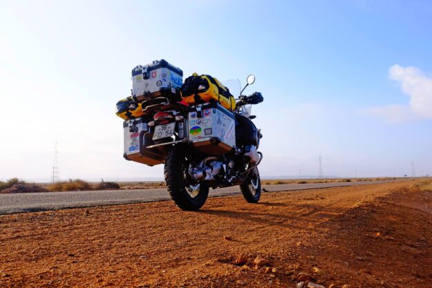 Motociclistas em sua primeira viagem internacional de moto