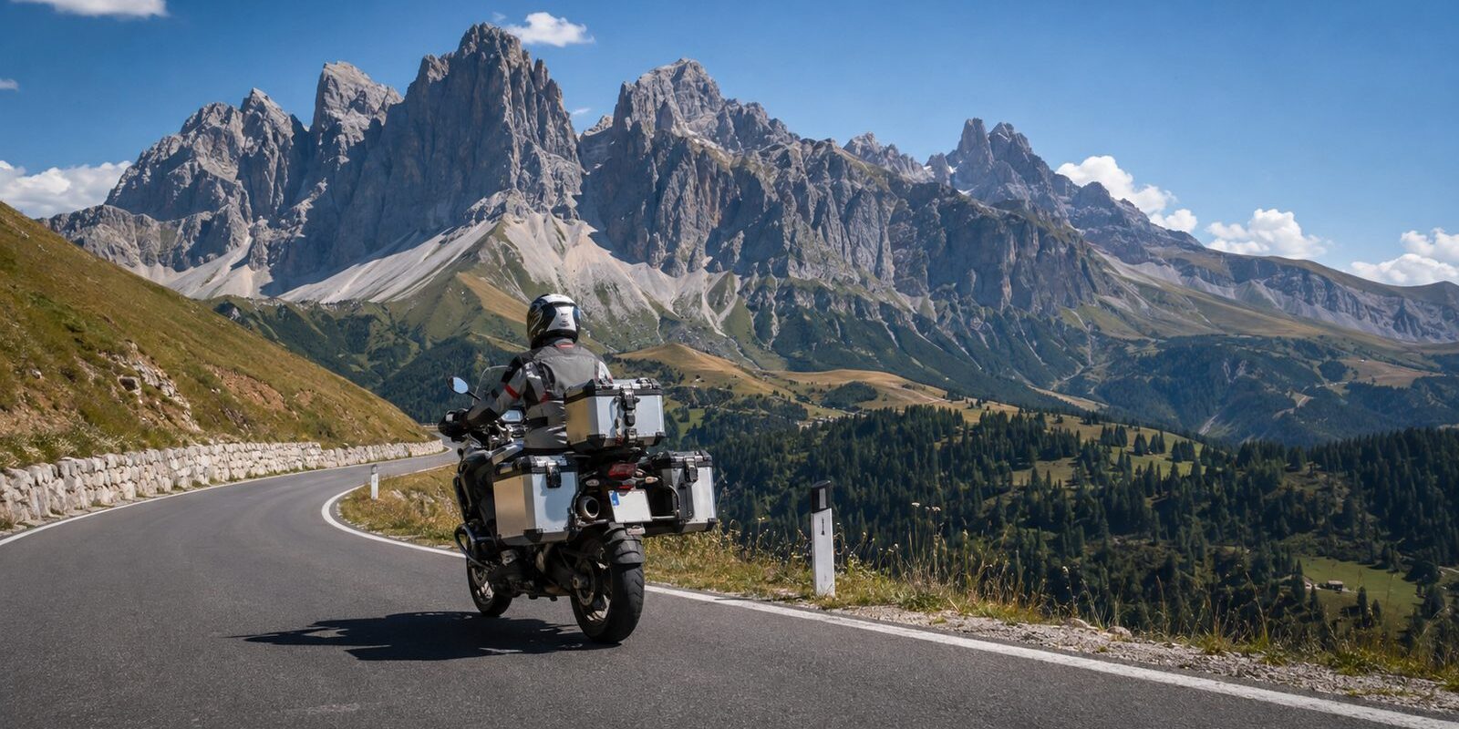 foto friends Primeira viagem de moto para o exterior em estrada de montanha