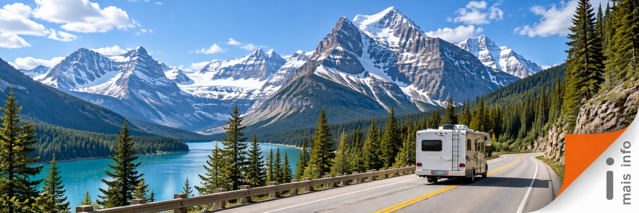 Grand Canadian Rockies em motorhome nas Montanhas Rochosas Canadenses